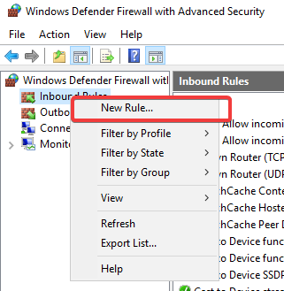 Inbound Rules