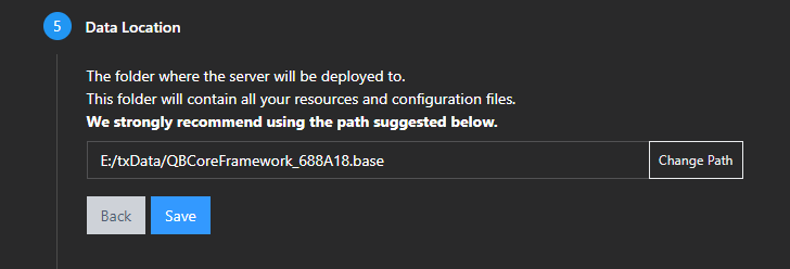 Select Data Folder