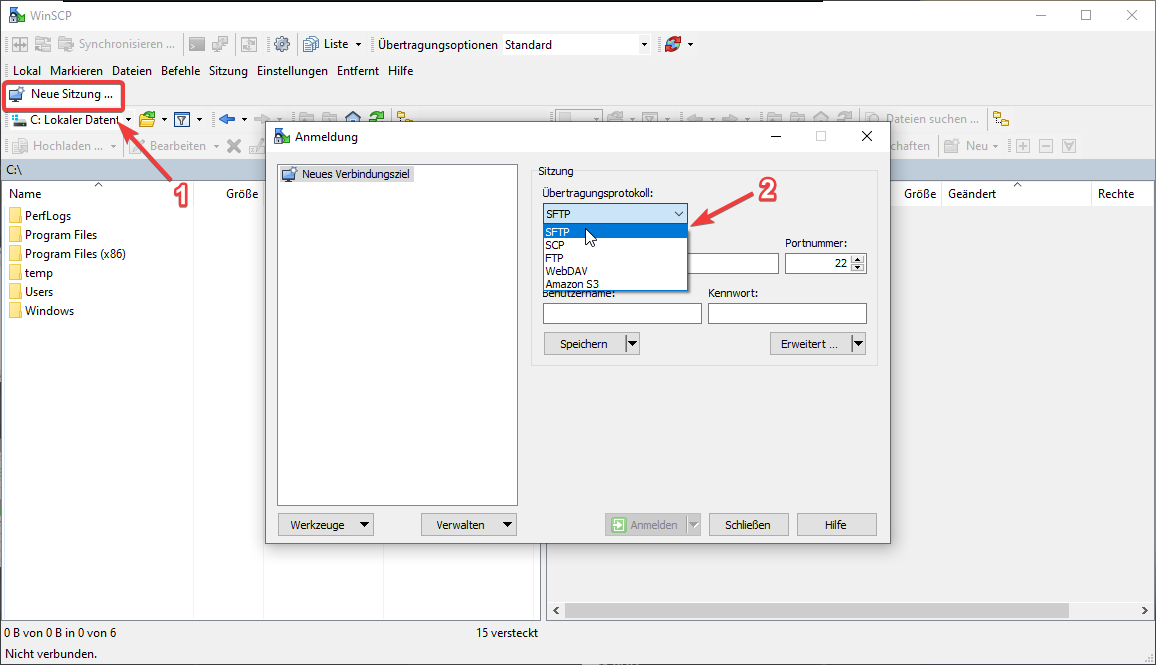 تحميل وتثبيت WinSCP