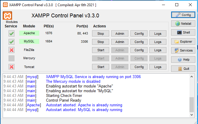 Install XAMPP